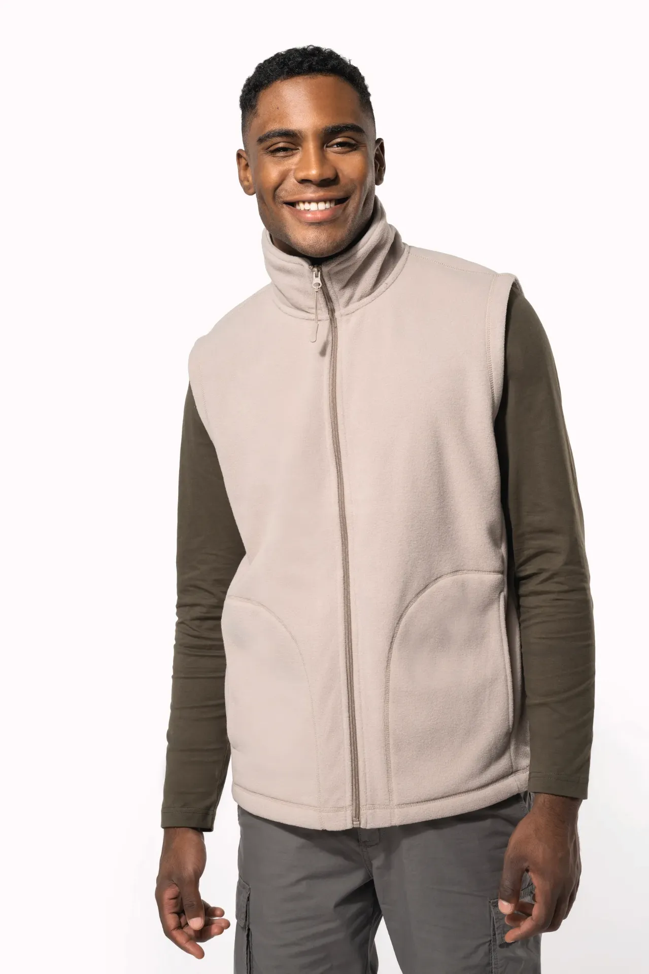 Kariban - Bodywarmer micropolaire homme - K913 (S, Orange)