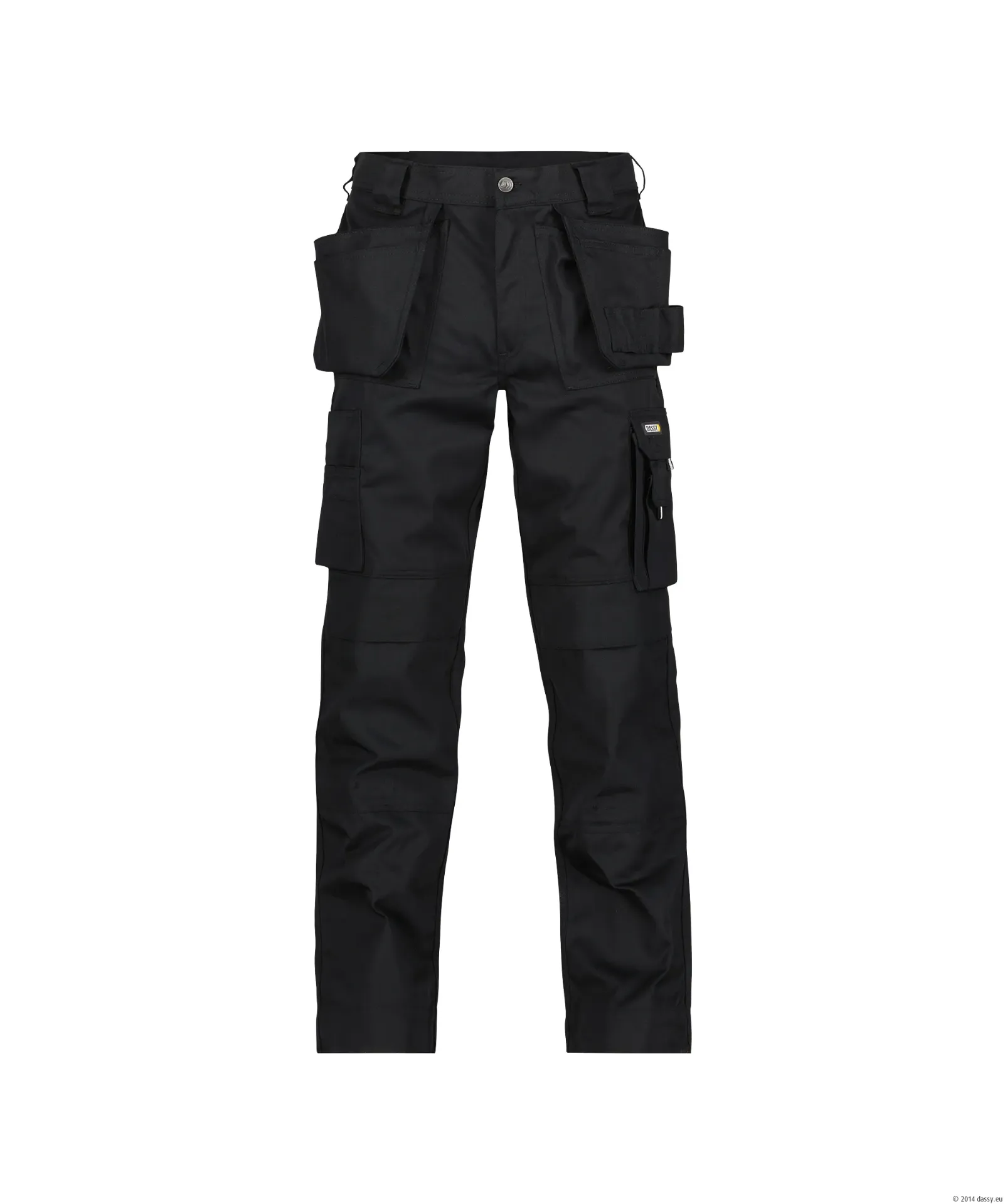 DASSY - Pantalon multipoches avec poches genoux - Oxford (Black)