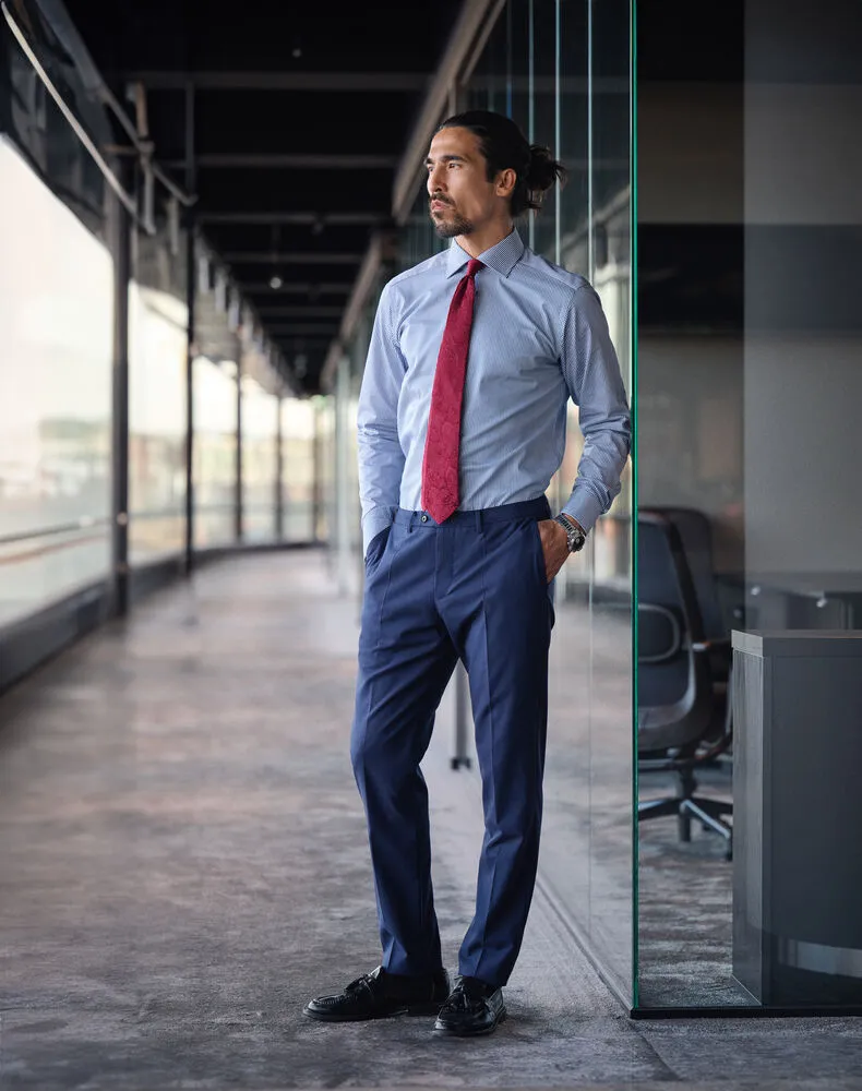 Harvest & Frost - Chemise Slim Fit Hommes - YB50 Twill (White)