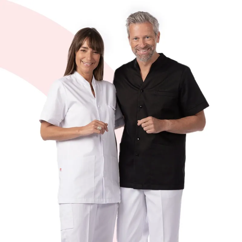 Tunique de soins unie et à pressions - Pyxis-Uni