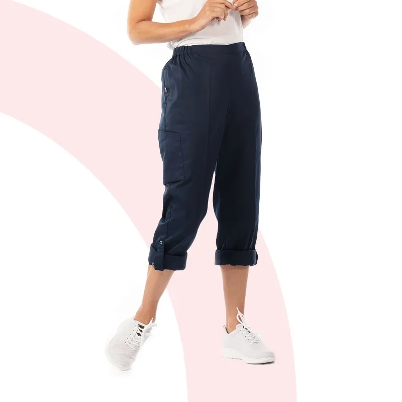 Pantalon de soins avec élastique et pressions dans le bas - LIMA