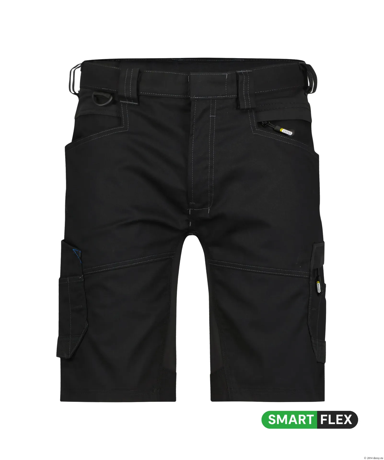 Dassy - Bermuda de travail avec stretch - Axis (Black)
