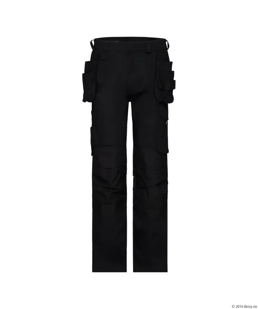 DASSY - Pantalon multipoches avec poches genoux - Rossi