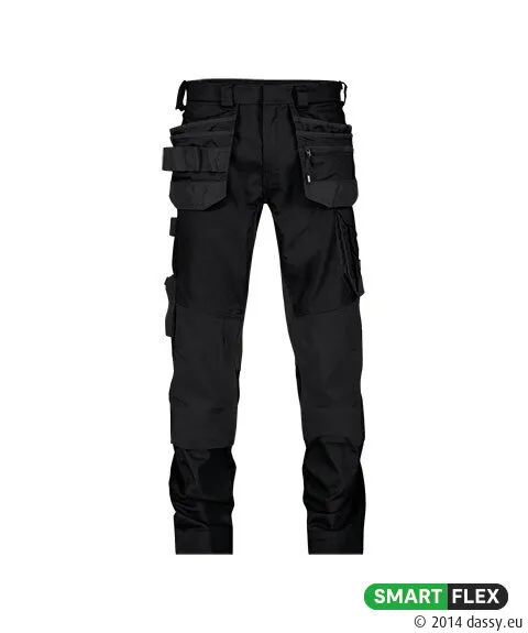 DASSY - Pantalon multipoches avec stretch et poches genoux - Flux Next